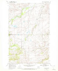 1968 Map of Heart Butte, MT, 1972 Print