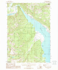Download a high-resolution, GPS-compatible USGS topo map for Hebgen Dam, MT (1989 edition)