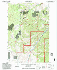 Download a high-resolution, GPS-compatible USGS topo map for Henderson Mountain, MT (1998 edition)