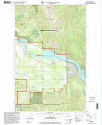 Download a high-resolution, GPS-compatible USGS topo map for Heron, MT (2000 edition)