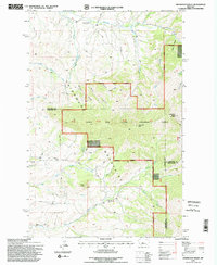 Download a high-resolution, GPS-compatible USGS topo map for Highwood Baldy, MT (1995 edition)