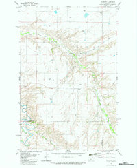 Download a high-resolution, GPS-compatible USGS topo map for Highwood, MT (1983 edition)