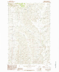 Download a high-resolution, GPS-compatible USGS topo map for Hilger NW, MT (1985 edition)
