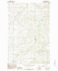 Download a high-resolution, GPS-compatible USGS topo map for Hilger, MT (1985 edition)