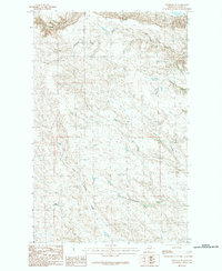 Download a high-resolution, GPS-compatible USGS topo map for Hinsdale SE, MT (1984 edition)
