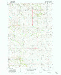 Download a high-resolution, GPS-compatible USGS topo map for Hodges SE, MT (1982 edition)