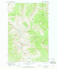 Download a high-resolution, GPS-compatible USGS topo map for Holland Peak, MT (1968 edition)