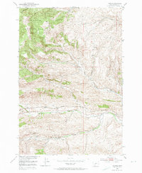 Download a high-resolution, GPS-compatible USGS topo map for Hoppers, MT (1974 edition)
