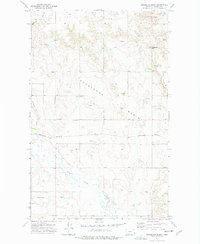 Download a high-resolution, GPS-compatible USGS topo map for Horseshoe Basin, MT (1976 edition)