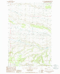 Download a high-resolution, GPS-compatible USGS topo map for Horsethief Coulee East, MT (1986 edition)