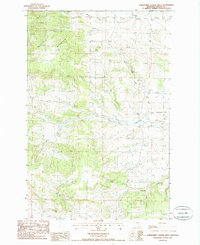 Download a high-resolution, GPS-compatible USGS topo map for Horsethief Coulee West, MT (1986 edition)