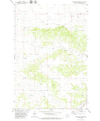 Download a high-resolution, GPS-compatible USGS topo map for Horsethief Creek, MT (1980 edition)