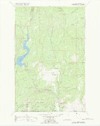 preview thumbnail of historical topo map of Flathead County, MT in 1989