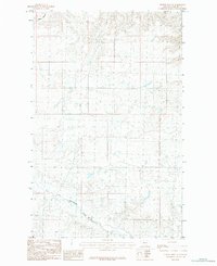 Download a high-resolution, GPS-compatible USGS topo map for Hubert Hill SE, MT (1984 edition)