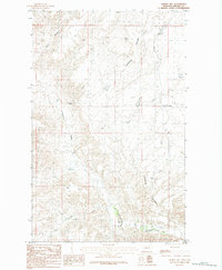 Download a high-resolution, GPS-compatible USGS topo map for Hubert Hill, MT (1984 edition)