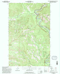 Download a high-resolution, GPS-compatible USGS topo map for Huckleberry Mountain, MT (1997 edition)