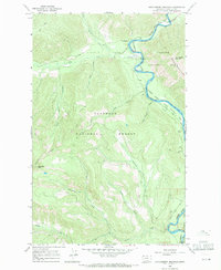 Download a high-resolution, GPS-compatible USGS topo map for Huckleberry Mountain, MT (1971 edition)