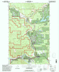 Download a high-resolution, GPS-compatible USGS topo map for Hungry Horse, MT (1997 edition)