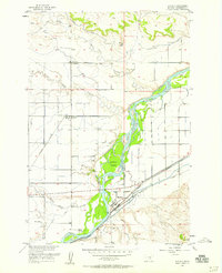 Download a high-resolution, GPS-compatible USGS topo map for Huntley, MT (1958 edition)