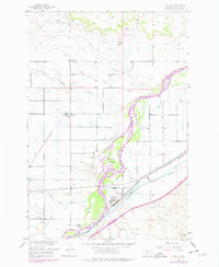 Download a high-resolution, GPS-compatible USGS topo map for Huntley, MT (1977 edition)
