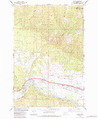 Download a high-resolution, GPS-compatible USGS topo map for Huson, MT (1984 edition)