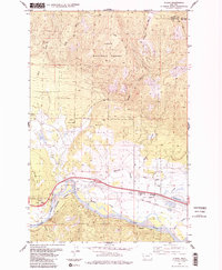 Download a high-resolution, GPS-compatible USGS topo map for Huson, MT (1984 edition)