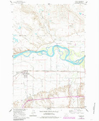 Download a high-resolution, GPS-compatible USGS topo map for Hysham, MT (1985 edition)