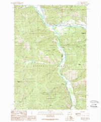 preview thumbnail of historical topo map of Missoula County, MT in 1989