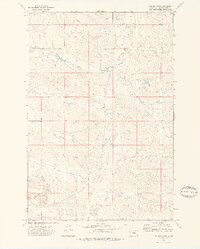 preview thumbnail of historical topo map of Powder River County, MT in 1973