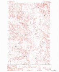 Download a high-resolution, GPS-compatible USGS topo map for Johnson Dam, MT (1984 edition)