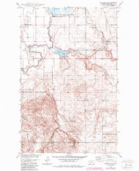 Download a high-resolution, GPS-compatible USGS topo map for Johnson Lake, MT (1989 edition)