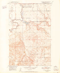 Download a high-resolution, GPS-compatible USGS topo map for Johnson Lake, MT (1950 edition)