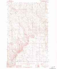Download a high-resolution, GPS-compatible USGS topo map for Johnson Reservoir NW, MT (1983 edition)