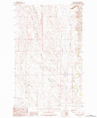 Download a high-resolution, GPS-compatible USGS topo map for Jones Coulee, MT (1984 edition)