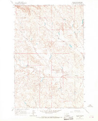 Download a high-resolution, GPS-compatible USGS topo map for Jordan NE, MT (1967 edition)