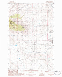 Download a high-resolution, GPS-compatible USGS topo map for Judith Gap, MT (1986 edition)