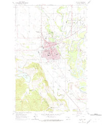 1962 Map of Evergreen, MT, 1974 Print