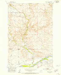 Download a high-resolution, GPS-compatible USGS topo map for Kelly Hills, MT (1953 edition)