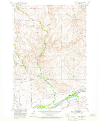 Download a high-resolution, GPS-compatible USGS topo map for Kelly Hills, MT (1966 edition)