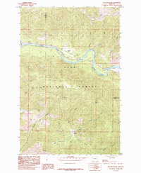 preview thumbnail of historical topo map of Mineral County, MT in 1985