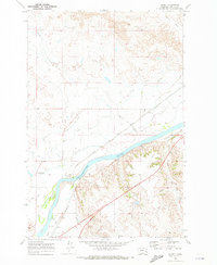 Download a high-resolution, GPS-compatible USGS topo map for Kinsey, MT (1973 edition)