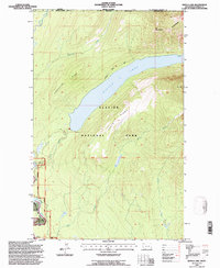 preview thumbnail of historical topo map of Flathead County, MT in 1994