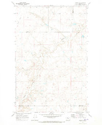 Download a high-resolution, GPS-compatible USGS topo map for Knees NE, MT (1973 edition)