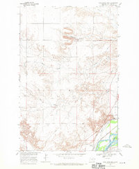 Download a high-resolution, GPS-compatible USGS topo map for Knife River Mine, MT (1970 edition)