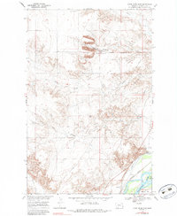 Download a high-resolution, GPS-compatible USGS topo map for Knife River Mine, MT (1984 edition)