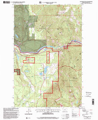 Download a high-resolution, GPS-compatible USGS topo map for Kootenai Falls, MT (2000 edition)
