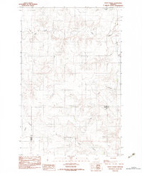 Download a high-resolution, GPS-compatible USGS topo map for Kraut Coulee, MT (1983 edition)