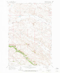 Download a high-resolution, GPS-compatible USGS topo map for Krone Ranch, MT (1971 edition)