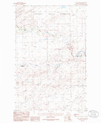 Download a high-resolution, GPS-compatible USGS topo map for Kuka Crossing, MT (1986 edition)