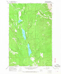 Download a high-resolution, GPS-compatible USGS topo map for Lake Inez, MT (1968 edition)
